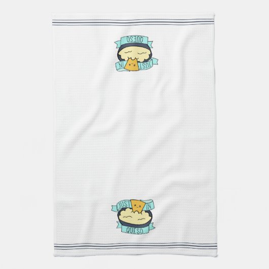 Just in Queso Niedlich Funny Cheese Pub Geschirrtuch (Vertikal)