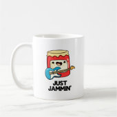 Just Jammin Funny Rocker Jam Pun Kaffeetasse (Links)