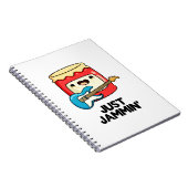 Just Jammin Niedlich Rocker Jam Pun Notizblock (Rechte Seite)