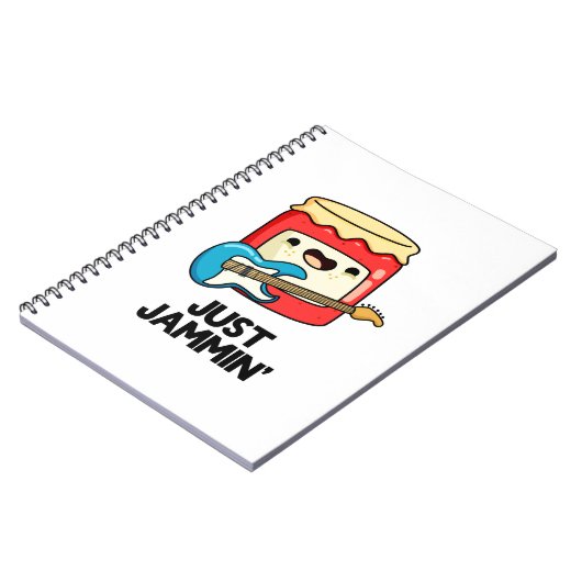 Just Jammin Niedlich Rocker Jam Pun Notizblock (Linke Seite)