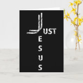 Just Jesus Minimal Cross Back Design For Christian Karte (Gelbe Blume)