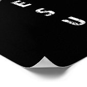 Just Jesus Minimal Cross Back Design For Christian Poster (Ecke)