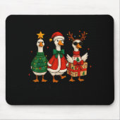 Just Jolly Goose Christmas Santa Reindeer Xmas Tre Mousepad (Vorne)