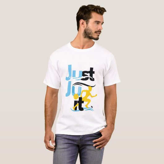 "Just Ju It" St. Lucia fragt in olympischer Pracht T-Shirt (Vorne ganz)