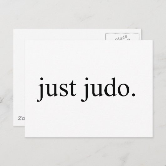 Just Judo Postkarte (Vorne/Hinten)