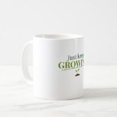 Just Keep Growing Plant Lover– Gardening & Nature Kaffeetasse (Vorderseite Links)