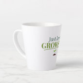 Just Keep Growing Plant Lover– Gardening & Nature  Milchtasse (Linke Ecke)