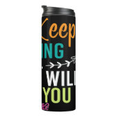 Just Keep Praying God Will Guide You Thermosbecher (Nach rechts gedreht)