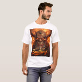 Just Keep Smiling Evil Demon Dark Fantasy Art T-Shirt (Vorne ganz)