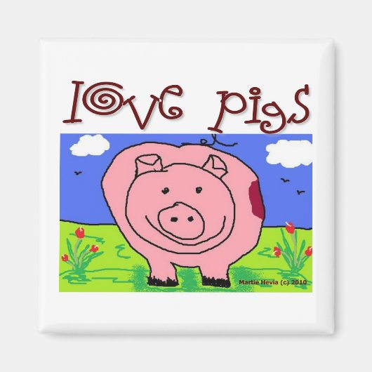 Just Kids at Heart - Pig (1f) - Liebe Magnet (Vorne)