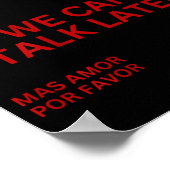 Just Kiss Me Cute Valentine's Day Lover  Poster (Ecke)