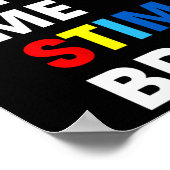 Just Lass Me Stim Bro Funny Autismus Bewusstsein M Poster (Ecke)
