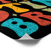 Just Lass Me Stim Bruh Funny Groovy Autism Awarene Poster (Ecke)