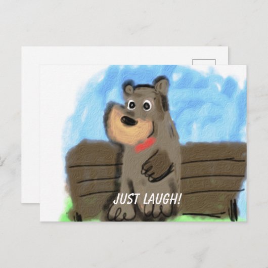 Just Laugh Postkarte (Vorne/Hinten)