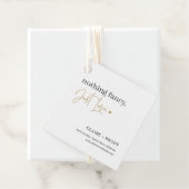 Just Liebe EDITABLE FARBE Save the Date Gefallen T Geschenkanhänger (Beispiel)