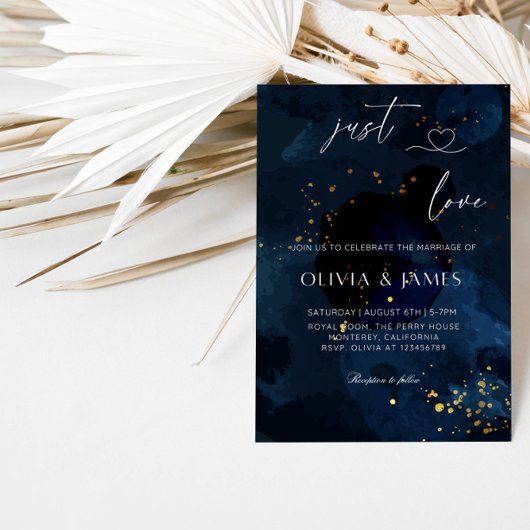 Just Liebe Elegantes Hochzeitsfest Party Einladung