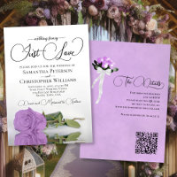 Just Liebe Hübsch Lilac Lila Rose QR Code Hochzeit