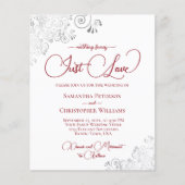 Just Liebe Red Silver QR Code HAUSHALT Hochzeit ei (Vorderseite)