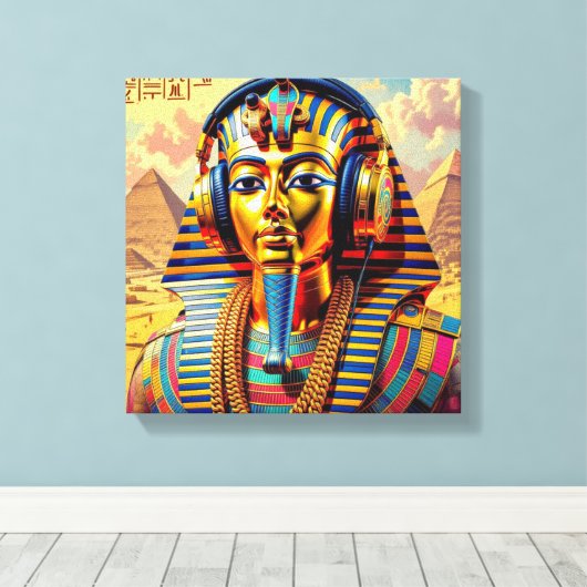 JUST LIKE PHARAOH TUT 3 LEINWANDDRUCK (Insitu (Holzboden))