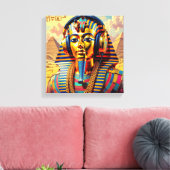 JUST LIKE PHARAOH TUT 3 LEINWANDDRUCK (Insitu (Wohnzimmer))