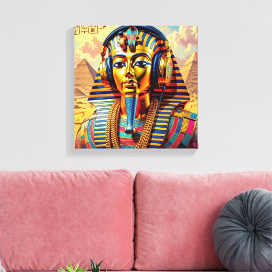 JUST LIKE PHARAOH TUT 3 LEINWANDDRUCK (Insitu (Wohnzimmer))