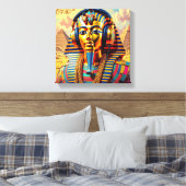 JUST LIKE PHARAOH TUT 3 LEINWANDDRUCK (Insitu (Schlafzimmer))