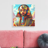 JUST LIKE PHARAOH TUT 4 LEINWANDDRUCK (Insitu (Wohnzimmer))