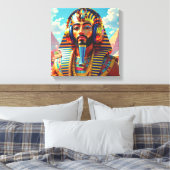 JUST LIKE PHARAOH TUT 4 LEINWANDDRUCK (Insitu (Schlafzimmer))