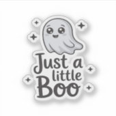 Just Little Boo Funny Design Aufkleber (Vorderseite)