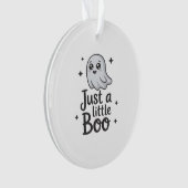 Just Little Boo Funny Design Ornament (Vorderseite)