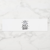 Just Little Boo Funny Design Wasserflaschenetikett (Einzelnes Label)