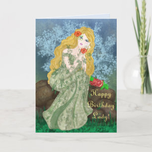 JUST LOVELY BIRTHDAY CARD DANKESKARTE