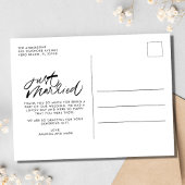 Just Marred 3 Foto Collage Hochzeit Vielen Dank Postkarte