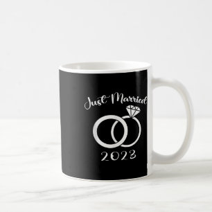 Just Married 2023 Wedding Rings Matching Couple Ne Kaffeetasse