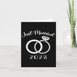 Just Married 2023 Wedding Rings Matching Couple Ne Karte