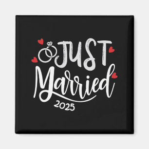 Just Married 2025 - Braut- und Hochzeitsrennen Magnet