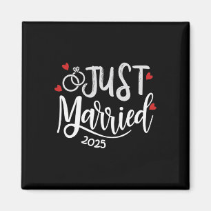 Just Married 2025 - Braut- und Hochzeitsrennen Magnet