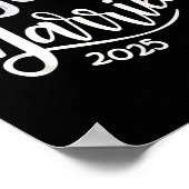 Just Married 2025 - Bride & Groom Wedding Ring Poster (Ecke)