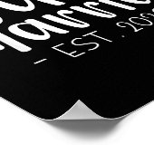 Just Married 2026 Honeymoon Wedding Couples Fiance Poster (Ecke)