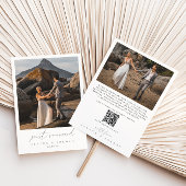 Just Married 2 Foto QR Code Hochzeit Ankündigung