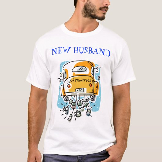 Just Married (2A), NEW HUSBAND T-Shirt (Vorderseite)