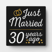Just Married 30 Years Fotoplatte (Vorderseite)