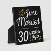 Just Married 30 Years Fotoplatte (Vorderseite)