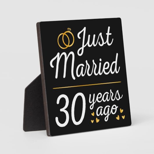 Just Married 30 Years Fotoplatte (Vorderseite)