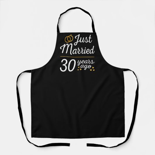 Just Married 30 Years Schürze (Vorderseite)