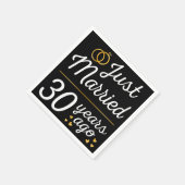 Just Married 30 Years Serviette (Ecke)