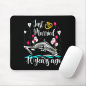 Just Married 40 Years Ago 40th Anniversary Cruise Mousepad (Mit Mouse)