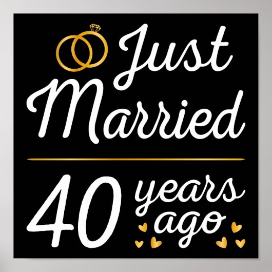 Just Married 40 Years Ago II Poster (Vorne)