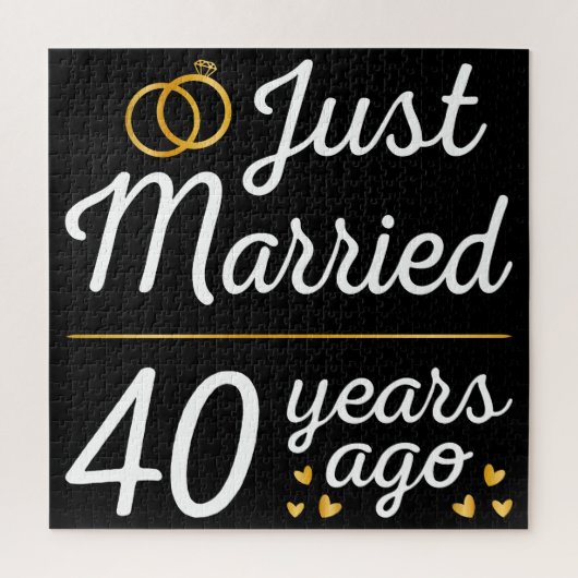 Just Married 40 Years Ago II Puzzle (Vertikal)