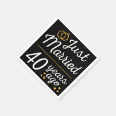 Just Married 40 Years Ago II Serviette (Ecke)